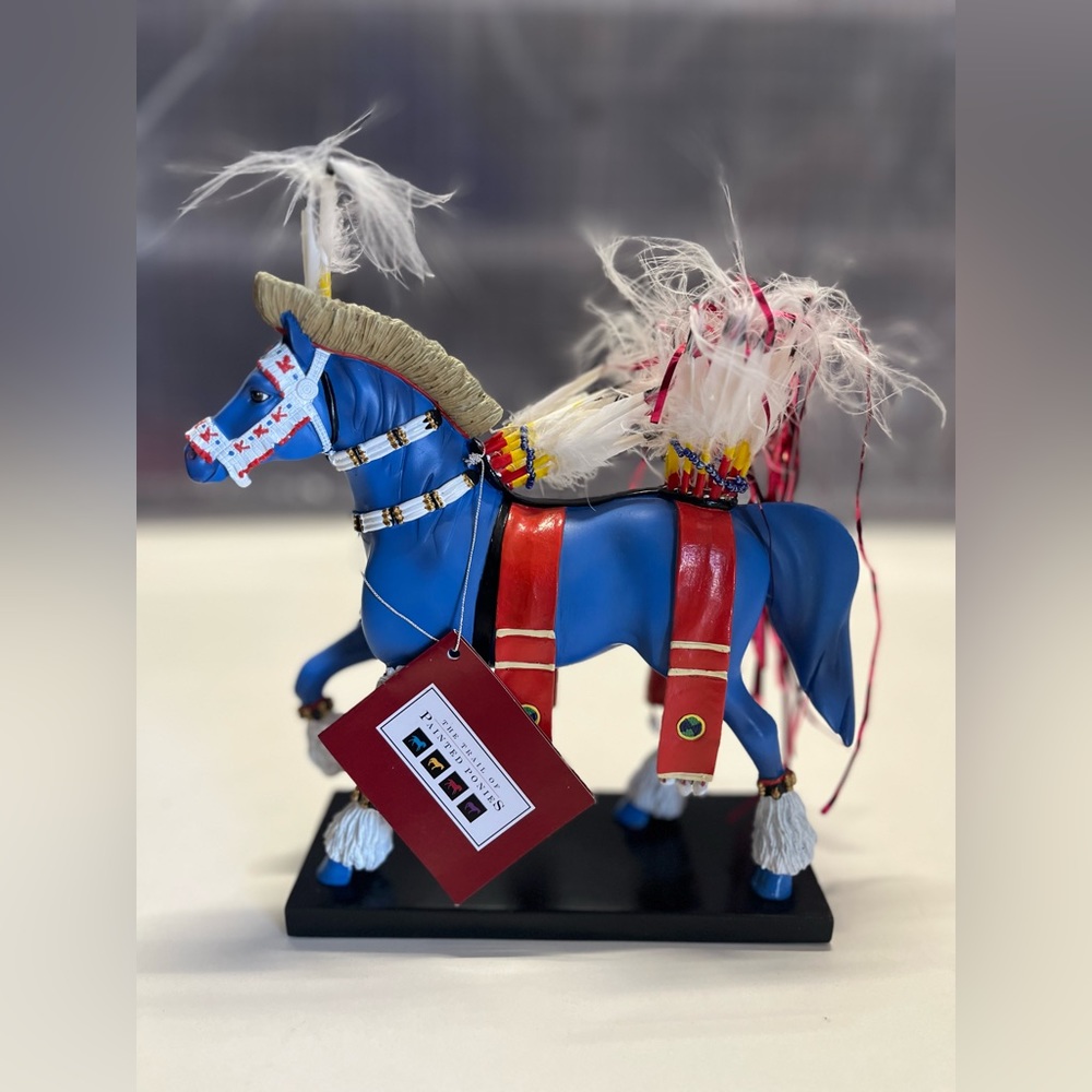 Trail of painted ponies fancy dancer retired pony figurine